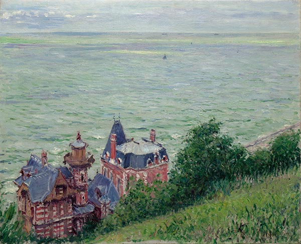 Villen in Trouville, 1884 von Caillebotte | Leinwand-Kunstdruck
