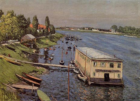 Boathouse in Argenteuil | Caillebotte | Painting Reproduction