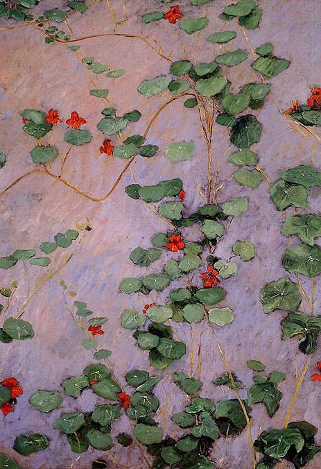 Nasturtiums, 1892 | Caillebotte | Painting Reproduction