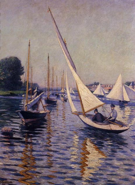 Regatta in Argenteuil | Caillebotte | Gemälde Reproduktion
