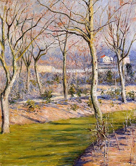 The Garden at Petit Gennevilliers in Winter, c.1894 | Caillebotte | Painting Reproduction