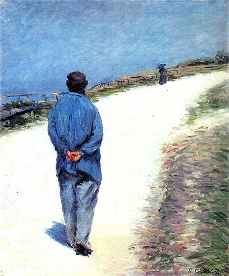 Man in a Smock | Caillebotte | Painting Reproduction