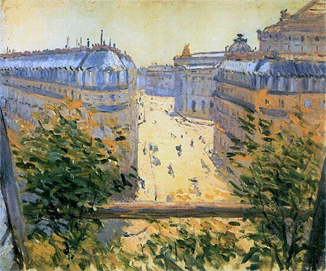 Rue Halevy Balcony View, 1878 | Caillebotte | Painting Reproduction