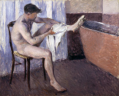 Man Drying his Leg, n.d. | Caillebotte | Painting Reproduction