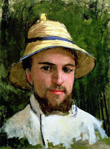 Selbstporträt mit Tropenhelm | Caillebotte | Gemälde Reproduktion