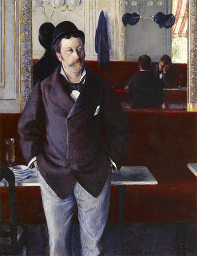 In einem Café, 1880 | Caillebotte | Gemälde Reproduktion