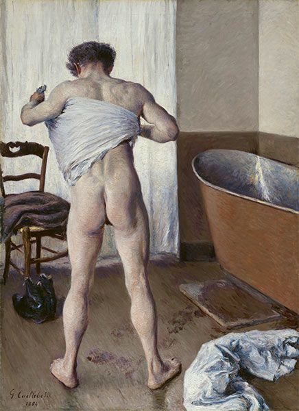 Mann bei seinem Bad, 1884 | Caillebotte | Gemälde Reproduktion