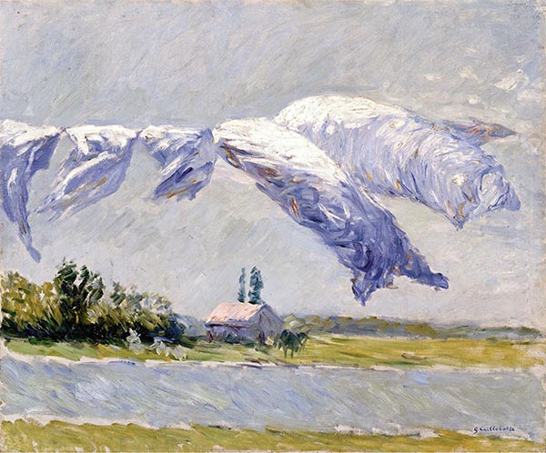 Laundry Drying, Petit Gennevilliers, 1888 | Caillebotte | Painting Reproduction
