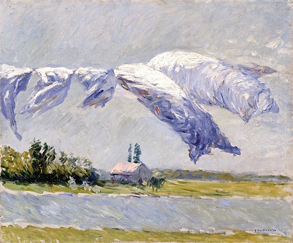 Laundry Drying, Petit Gennevilliers | Caillebotte | Painting Reproduction