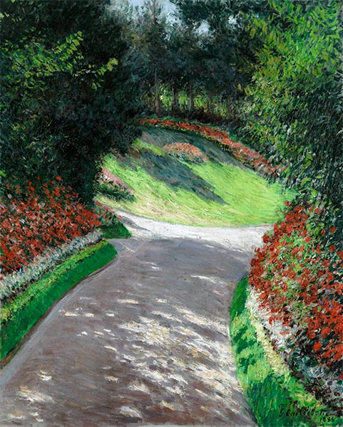 Der Weg im Garten, 1886 | Caillebotte | Gemälde Reproduktion