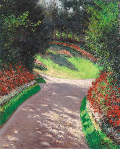 The Path in the Garden | Caillebotte | Painting Reproduction