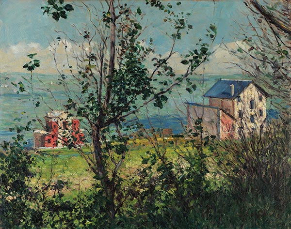 Häuschen in Trouville, 1882 von Caillebotte | Leinwand-Kunstdruck