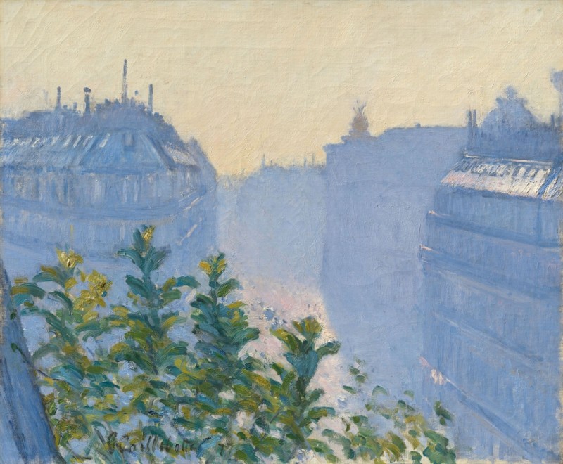 Rue Halévy, Blick von einem Balkon, 1877 | Caillebotte