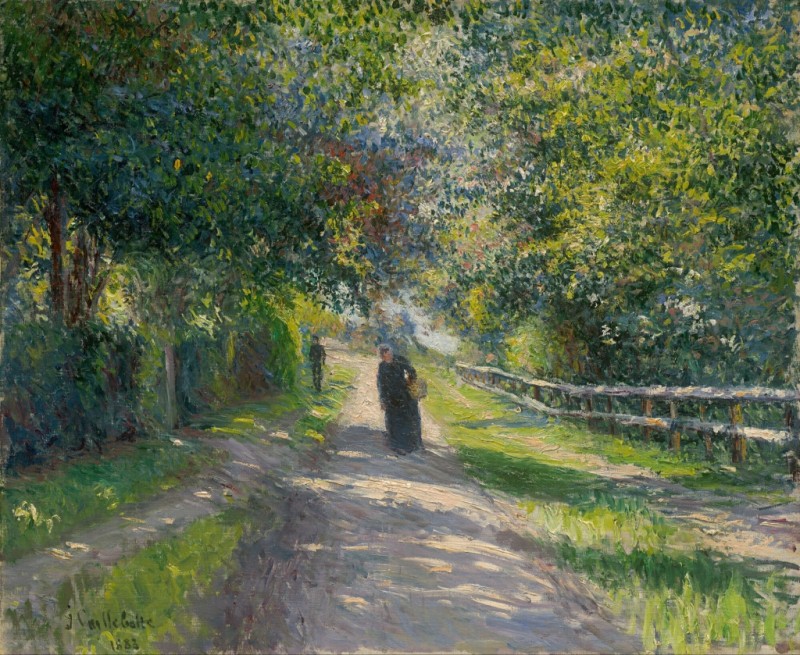 Avenue der Villa des Fleurs in Trouville, 1883 | Caillebotte
