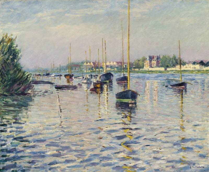 Boote vor Anker auf der Seine bei Argenteuil, 1892 | Caillebotte
