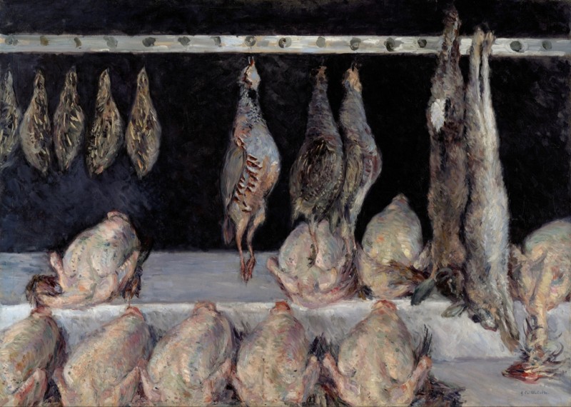 Hühner, Federwild und Hasen, 1882 | Caillebotte