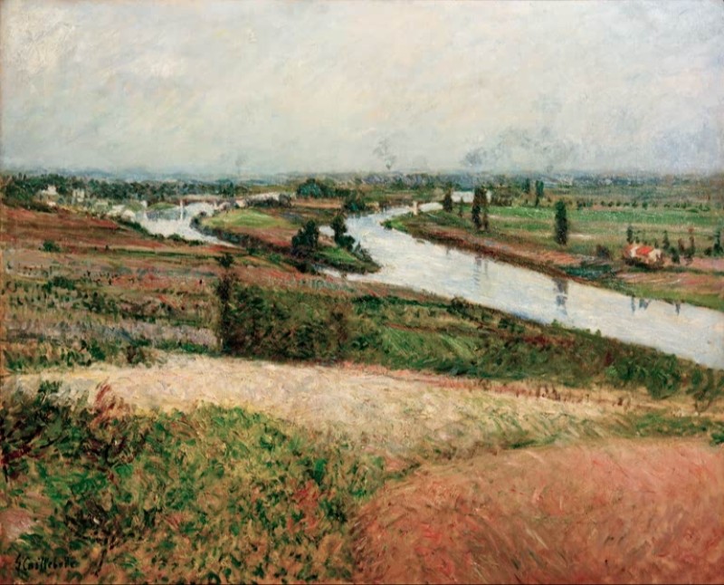 The Seine at the Tip of Épinay, c.1888 | Caillebotte