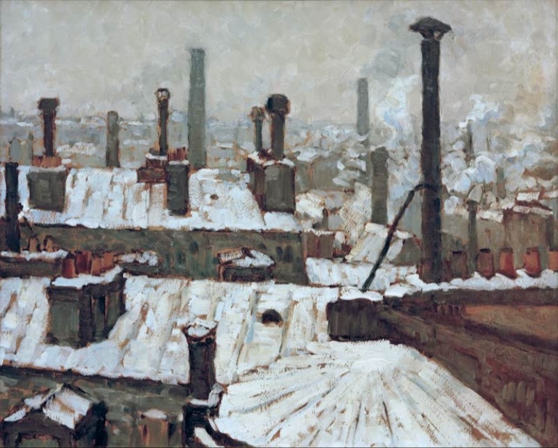 Snow-Covered Rooftops, 1878 | Caillebotte