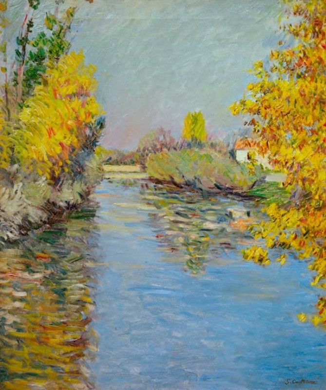 The Small Arm of the Seine, Autumn Atmosphere, 1890 | Caillebotte