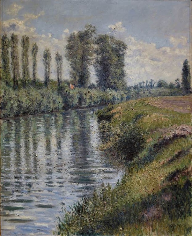 Small Branch of the Seine at Argenteuil, Effect of Sun, 1884 | Caillebotte