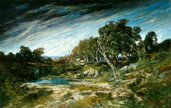 The Gust of Wind, c.1865 | Courbet | Painting Reproduction