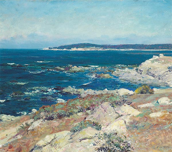 Carmel Seascape (A Blue Sea, Carmel), Undated | Guy Rose | Painting Reproduction