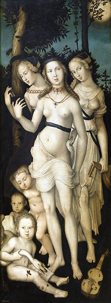 Harmonie (die drei Grazien), c.1541/44 | Hans Baldung Grien | Gemälde Reproduktion