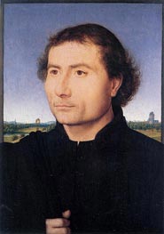 Portrait of a Man, c.1470 by Hans Memling | Painting Reproduction