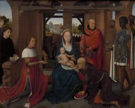 Triptych with the Adoration of the Wise | Hans Memling | Painting Reproduction