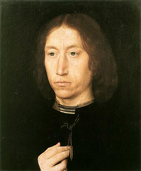 Porträt eines Mannes, c.1475/80 | Hans Memling | Gemälde Reproduktion
