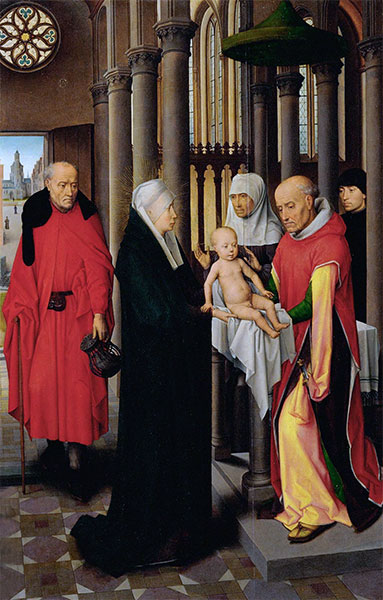 Darstellung im Tempel, c.1470/72 | Hans Memling | Gemälde Reproduktion