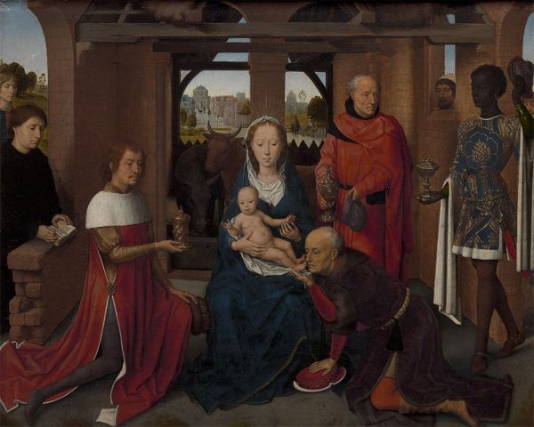 Triptych with the Adoration of the Wise, 1479 | Hans Memling | Painting Reproduction