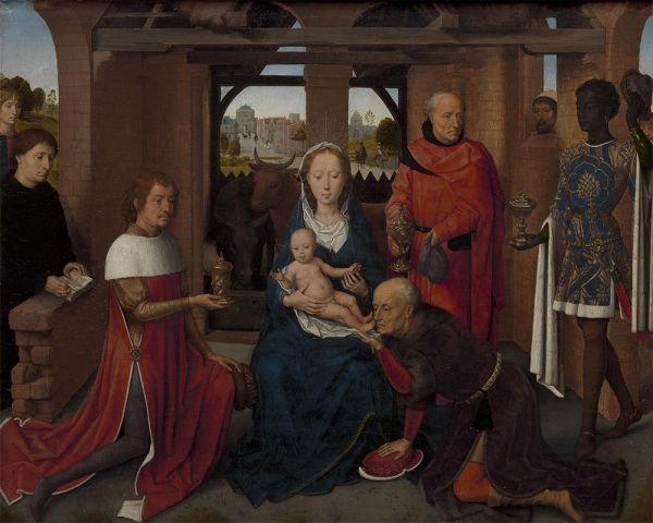 Triptych with the Adoration of the Wise, 1479 by Hans Memling | Painting Reproduction