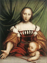 Venus and Amor, c.1524/25 by Hans Holbein | Painting Reproduction