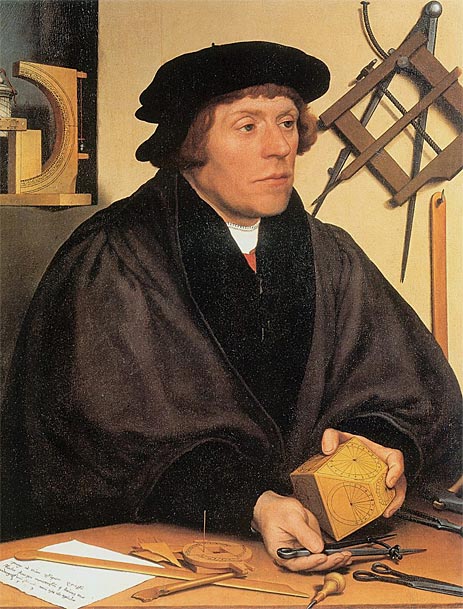 Portrait of Nikolaus Kratzer, 1528 | Hans Holbein | Painting Reproduction