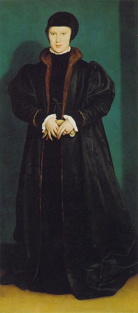 Porträt von Christina von Dänemark | Hans Holbein | Gemälde Reproduktion