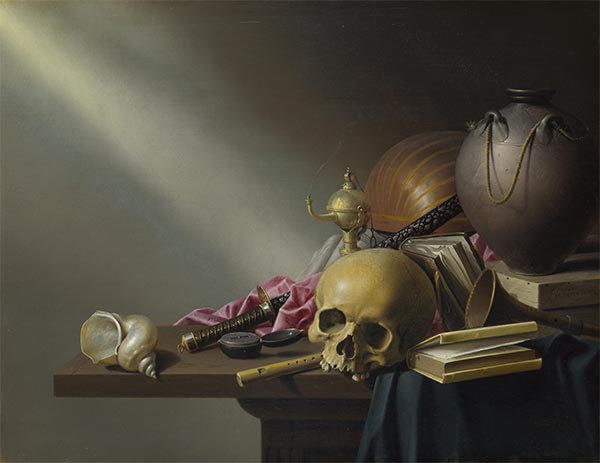 Stillleben: Eine Allegorie der Eitelkeiten des menschlichen Lebens, c.1640 | Harmen Steenwijck | Gemälde Reproduktion