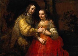 The Jewish Bride, 1669 von Rembrandt | Gemälde-Reproduktion