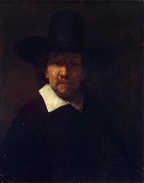 Portrait of the Poet Jeremias de Decker | Rembrandt | Painting Reproduction