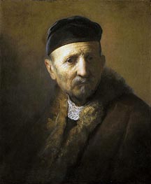 Study of a Man's Head | Rembrandt | Gemälde Reproduktion