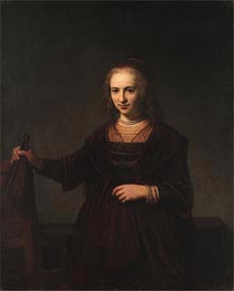 Portrait of a Woman, 1643 von Rembrandt | Gemälde-Reproduktion