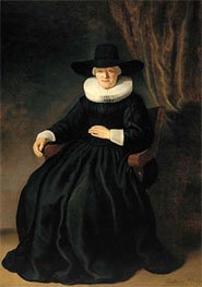 Mevr. Johannes Elison (Maria Bockenolle), 1634 by Rembrandt | Painting Reproduction