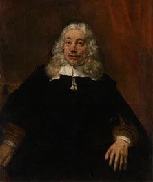 Portrait of a White-Haired Man, 1667 von Rembrandt | Gemälde-Reproduktion