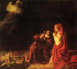 The Sacrifice of Manoah | Rembrandt | Gemälde Reproduktion