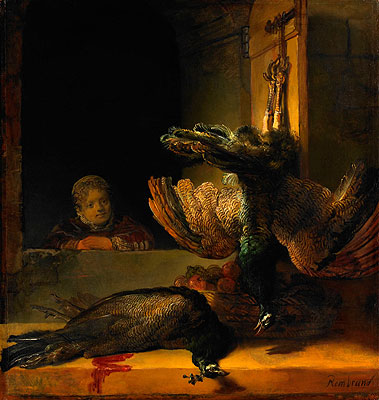 Dead Peacocks, c.1639 | Rembrandt | Painting Reproduction