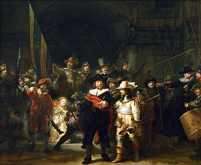 Die Nachtwache, 1642 | Rembrandt | Gemälde Reproduktion