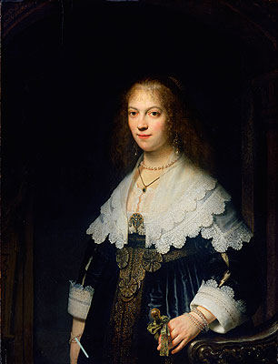 Portrait of Maria Trip, 1639 | Rembrandt | Painting Reproduction
