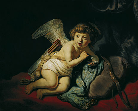 Cupid with the Soap Bubble, 1634 by Rembrandt | Painting Reproduction