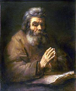Old Man Praying, 1661 by Rembrandt | Painting Reproduction