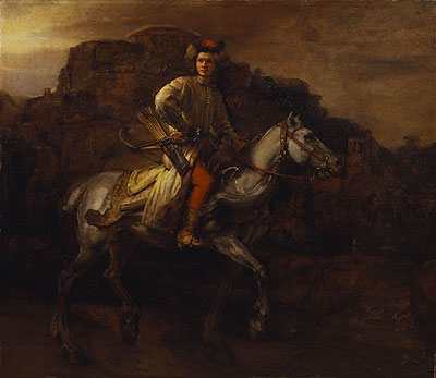 The Polish Rider, c.1655 by Rembrandt | Painting Reproduction